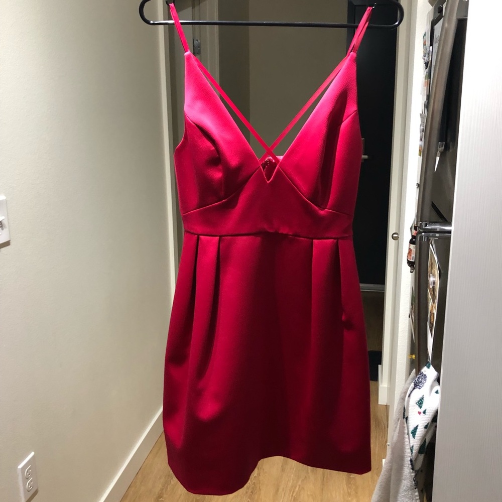 Hot pink Top Shop cocktail dress size 4 NWT
